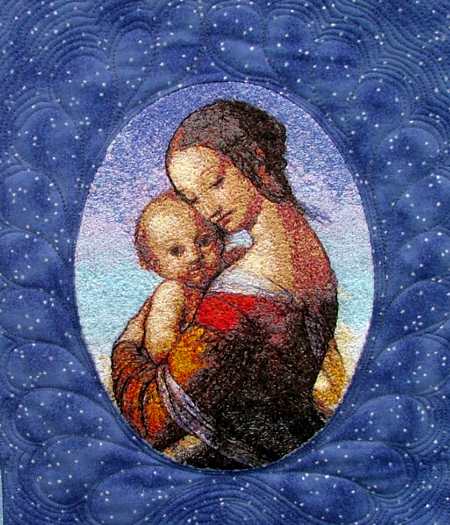 Madonna and Child Wall Quilt image 3