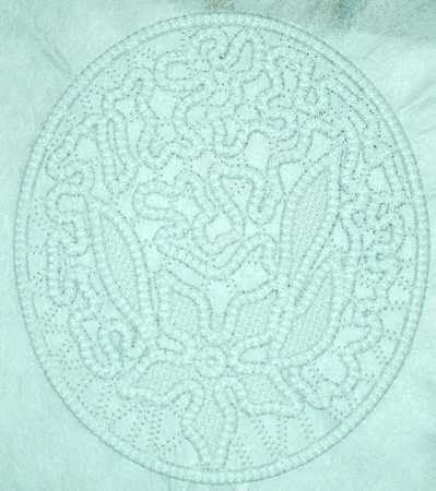 FSL Point Lace Star Flower Doily image 4