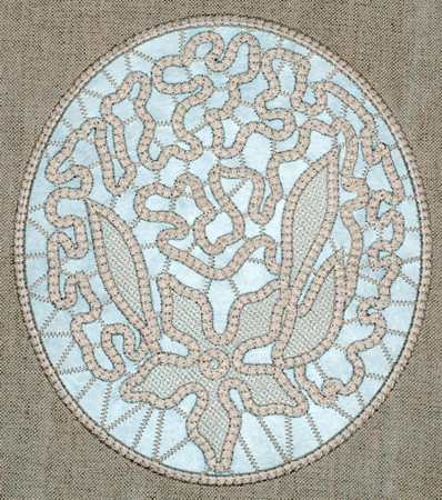 FSL Point Lace Star Flower Doily image 7