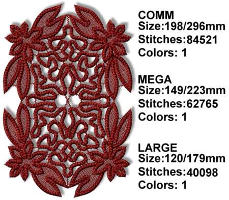 FSL Point Lace Astartea Doily image 2