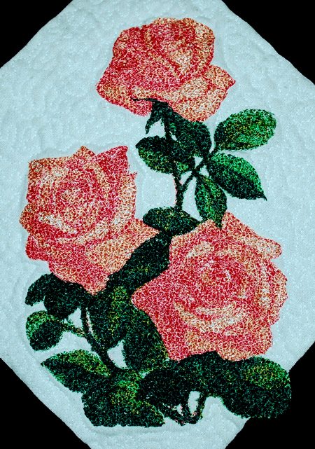 Quilted Rose Cushions image 2