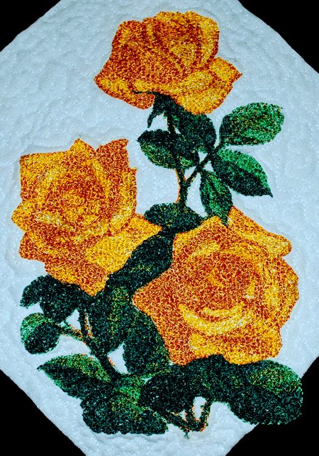 Quilted Rose Cushions image 3