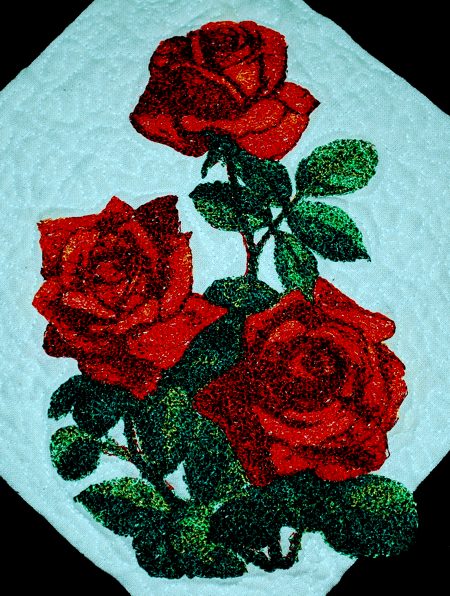 Quilted Rose Cushions image 4