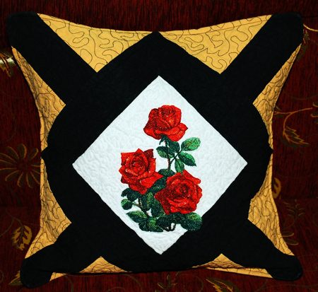Quilted Rose Cushions image 5