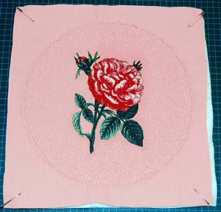 Quilted Hot Pads with Rose Embroidery image 3