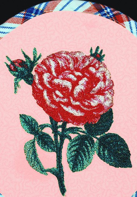 Quilted Hot Pads with Rose Embroidery image 9