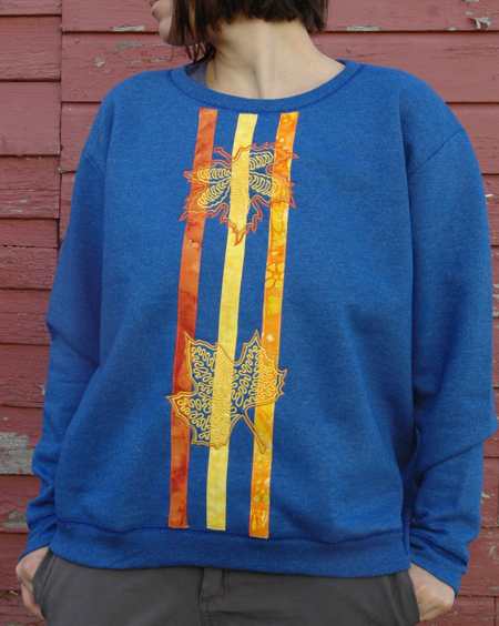 Sweatshirt Make-Over with Machine Embroidery image 1