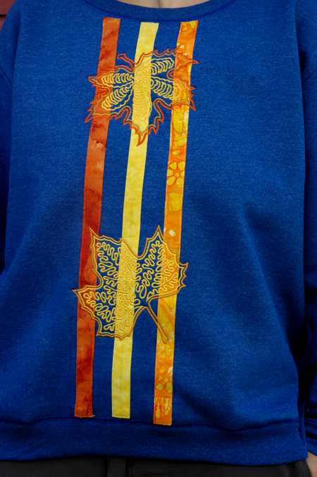 Sweatshirt Make-Over with Machine Embroidery image 8