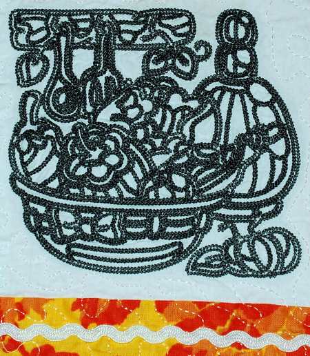 Quilted Placemats with One-Color Embroidery image 3