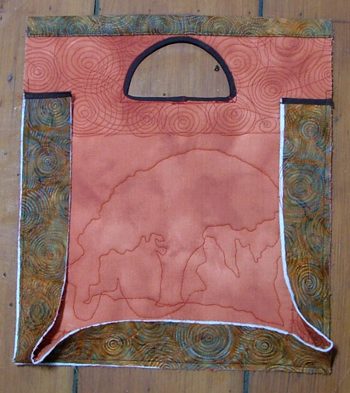 Quilted iPad Tote with Embroidery image 8