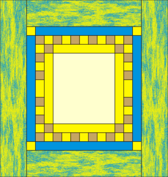 Quilted Sunflower Wall Hanging Diagram