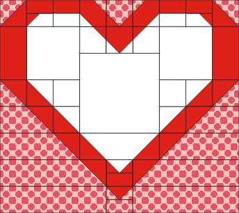 Valentine Heart Quilt 32