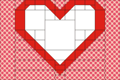 Valentine Heart Quilt 33