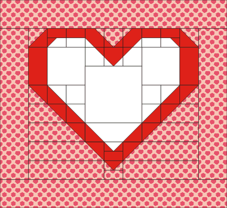 Valentine Heart Quilt 34