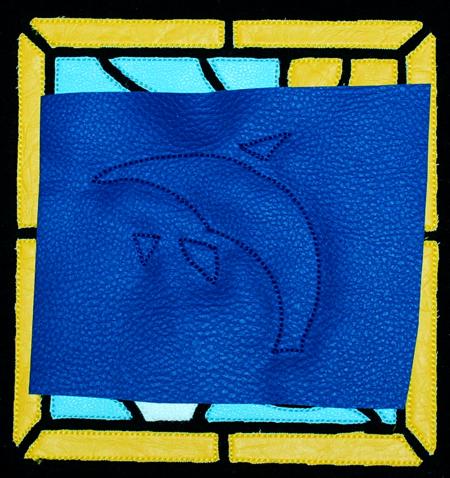 Stained Glass Applique Sea Set image 12