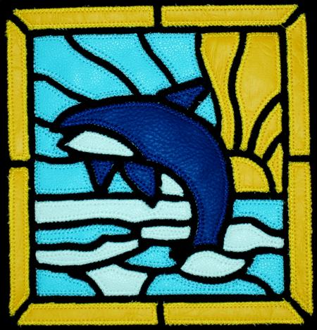 Stained Glass Applique Sea Set image 14