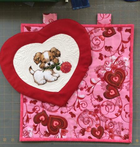 Be My Valentine Quilted Wall Hanging image 14