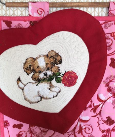 Be My Valentine Quilted Wall Hanging image 16