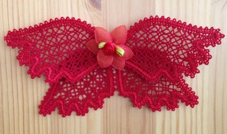 Freestanding Battenberg Lace Bow image 1