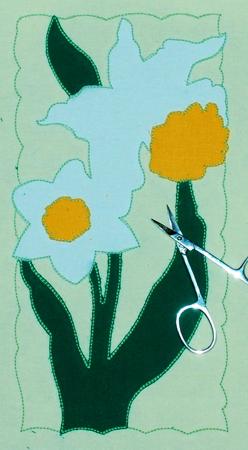 Cutwork Lace Applique Daffodil Panel image 9