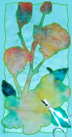 Cutwork Lace Applique Apple Blossom Panel image 8