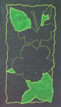 Cutwork Lace Applique Hibiscus Panel image 5