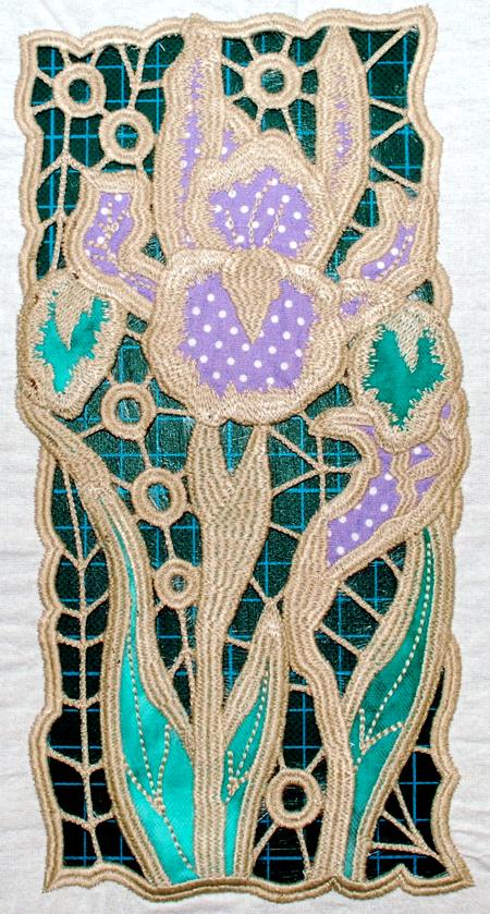 Cutwork Lace Applique Daffodil Panel image 10