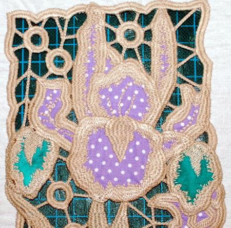 Cutwork Lace Applique Daffodil Panel image 11
