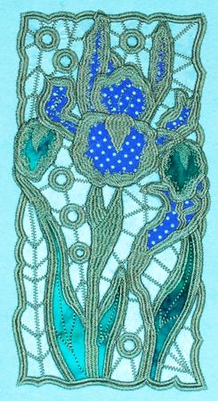 Cutwork Lace Applique Daffodil Panel image 9