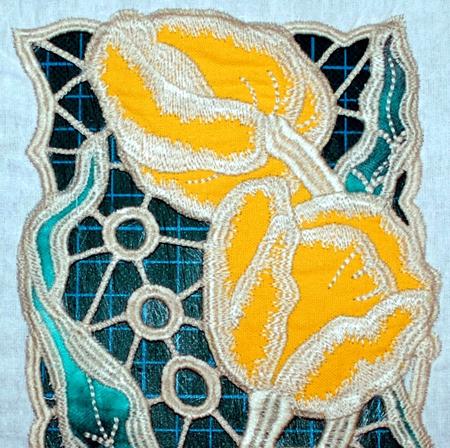 Cutwork Lace Applique Tulip Panel image 11