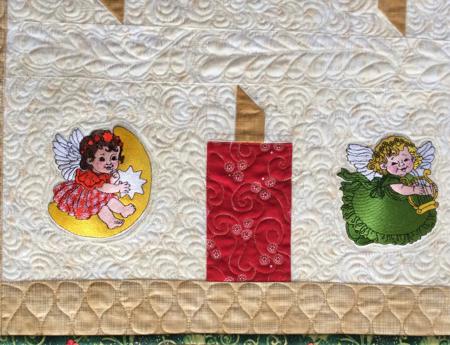 Christmas Table Runner with Musical Angels image 5