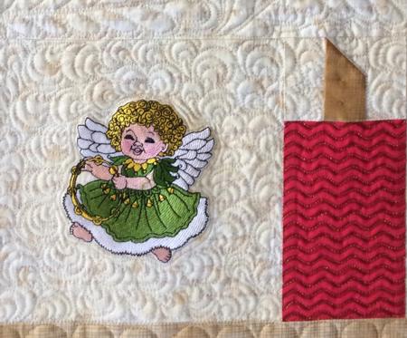 Christmas Table Runner with Musical Angels image 8