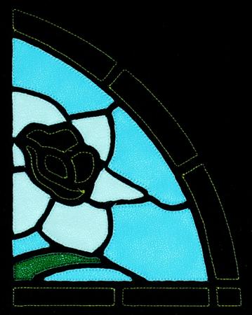 Stained Glass Applique Daffodil Panel image 11