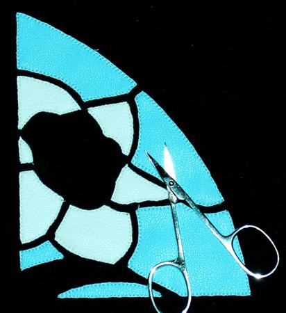 Stained Glass Applique Daffodil Panel image 7