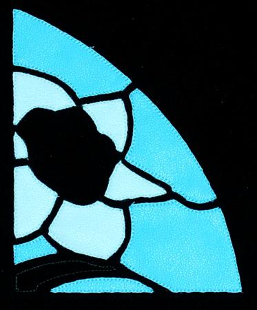 Stained Glass Applique Daffodil Panel image 8