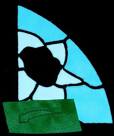 Stained Glass Applique Daffodil Panel image 9