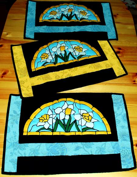 Quilted Daffodil Table Mats image 1