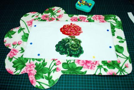 Floral Table Mats with Geranium Embroidery image 15