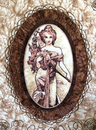 Alphonse Mucha Art Quilt image 20