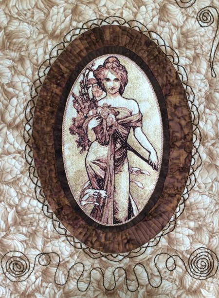 Alphonse Mucha Art Quilt image 23