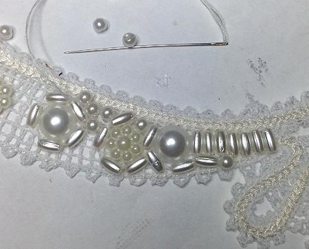 Freestanding Battenberg Necklace and Earring Set image 3
