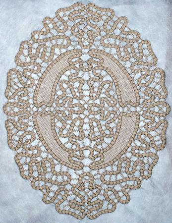 FSL Point Lace Oval Doily image 2