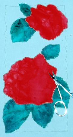 Cutwork Lace Applique Rose Panel image 7