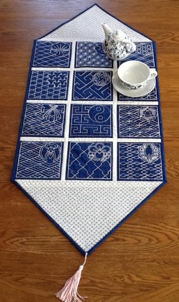 Sashiko Table Liner Kit - Asanoha – Fabric Tales