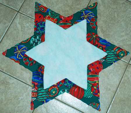 Star with Santa Wall Quilt or Table Topper image 11