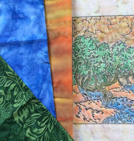 VanGogh Olive Trees Coloring Quilt image 6