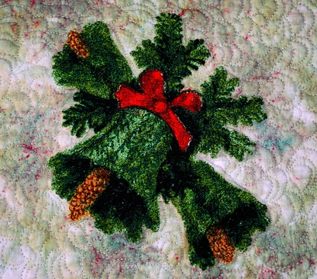 Evergreen Christmas Bells Table Runner image 2