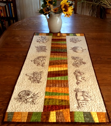 Autumn-Themed Quilted Tablerunner image 3
