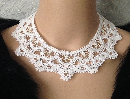 FSL Battenberg Lace Paris Necklace image 1