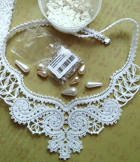 FSL Battenberg Lace Classical Revival Necklace image 5